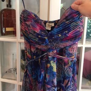 Colorful ocean scene dress